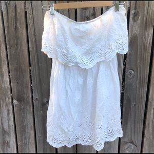 White off the shoulder dress